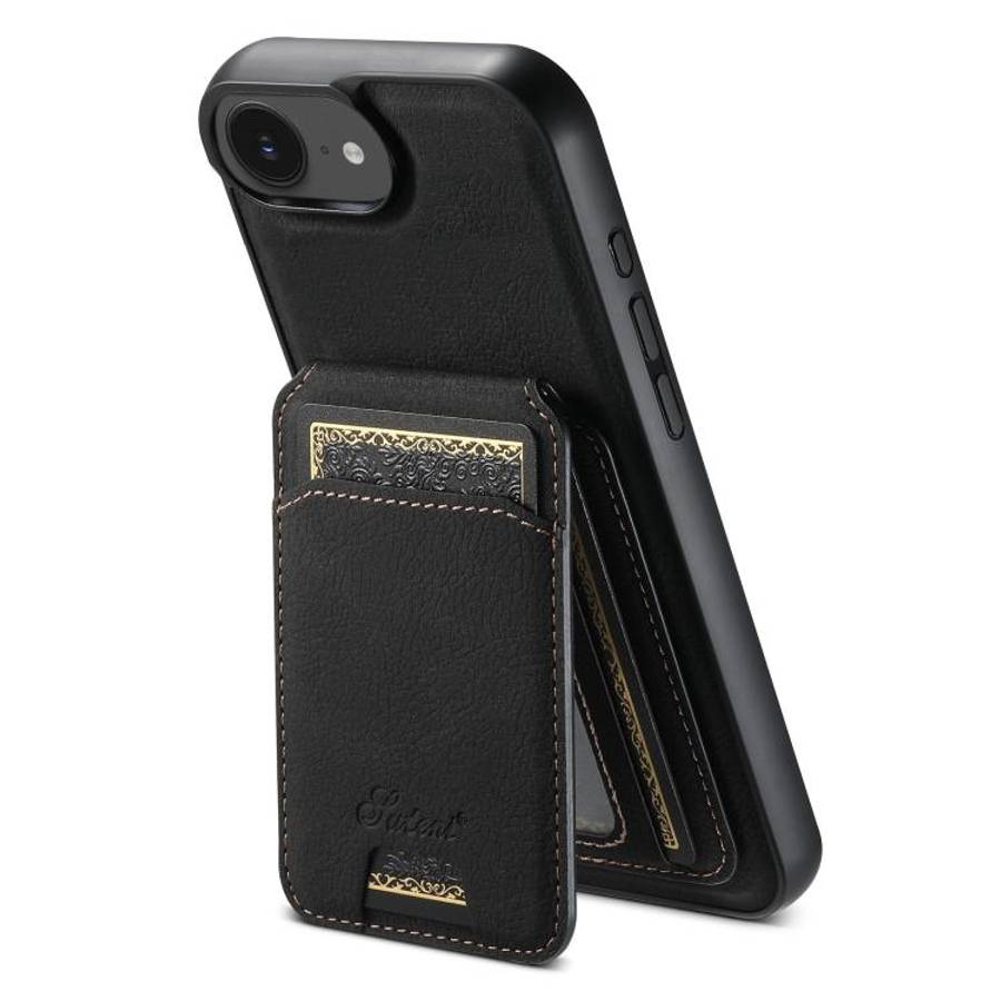 Suteni H16 Litchi Texture Leather Detachable Wallet Back Phone Case, For iPhone 12 Pro, For iPhon...