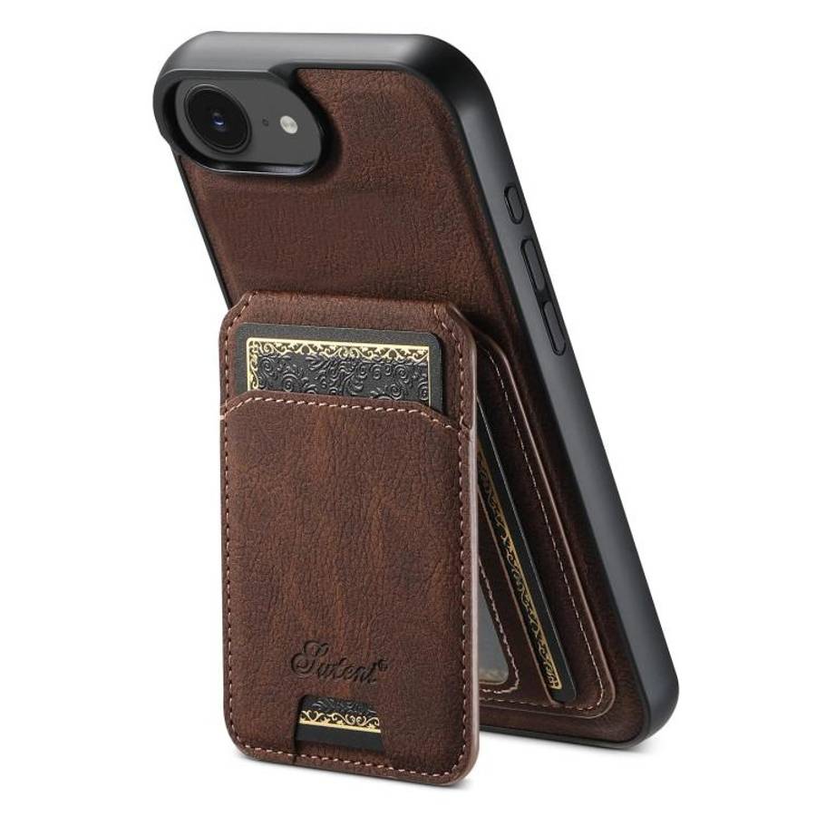 Suteni H16 Litchi Texture Leather Detachable Wallet Back Phone Case, For iPhone 12 Pro, For iPhon...