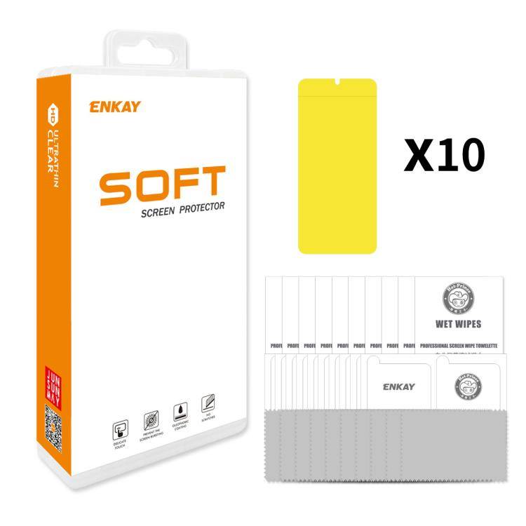 10pcs ENKAY Hat-Prince Full Glue Coverage Soft Explosion-proof Hydrogel Film