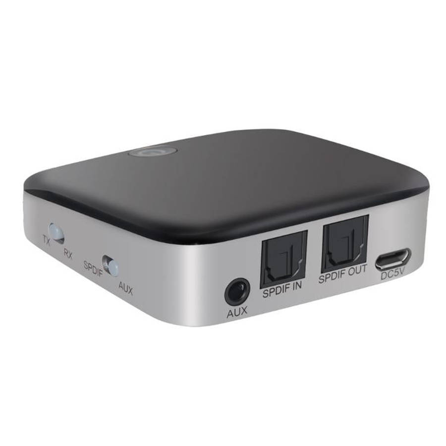 2 in 1 Fiber Optic Bluetooth 5.0 Audio Receiver/Transmitter, black