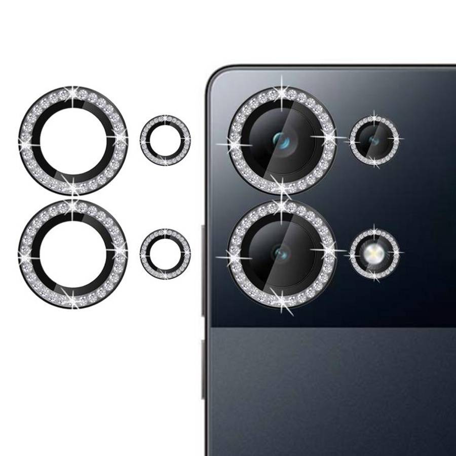 Kalebol Individual Camera Lens Diamond Ring Protector, For Xiaomi Poco M6 Pro