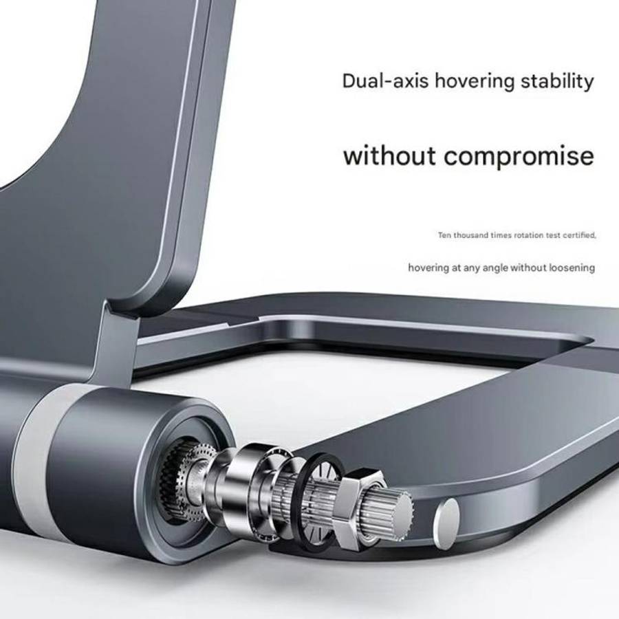 T2 Foldable Adjust Height Aluminum Alloy Desktop Phone Tablet Holder, T2