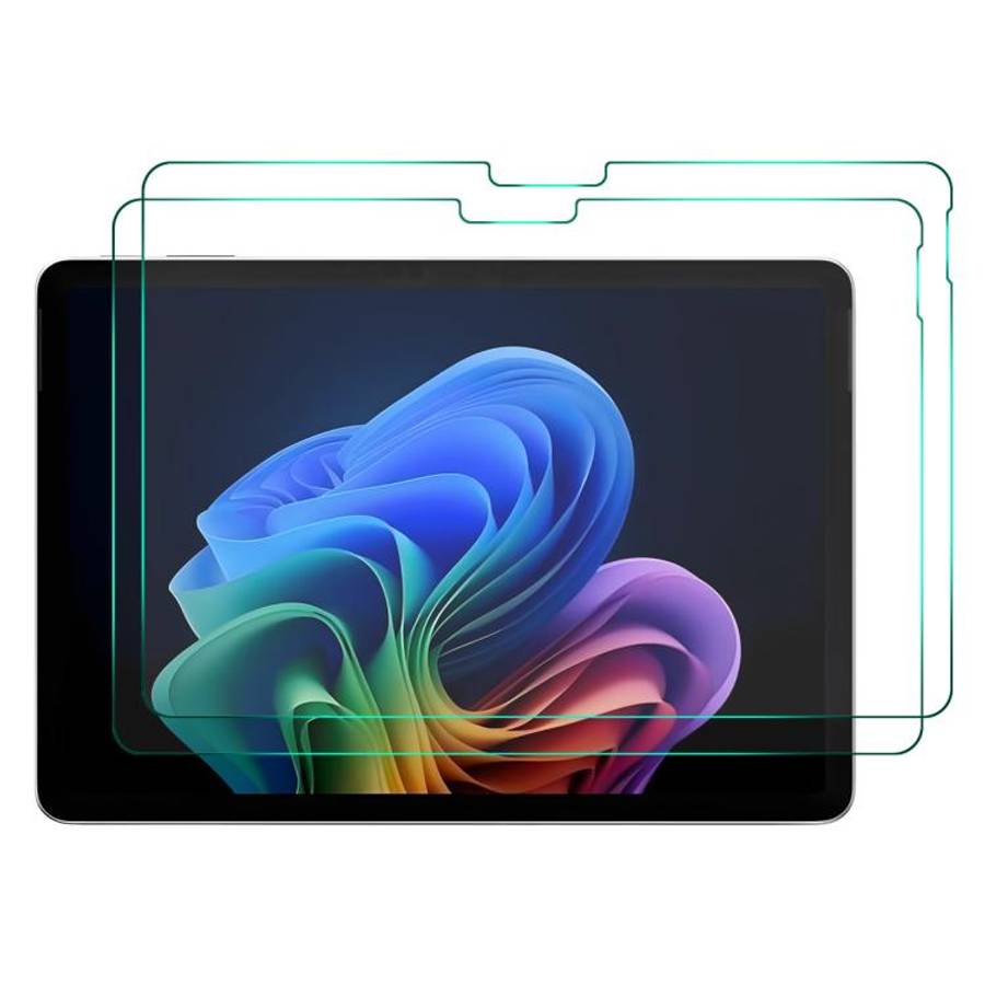 2pcs ENKAY Hat-Prince 0.33mm Explosion-proof Tempered Glass Film, For Microsoft Surface Pro 12 2025