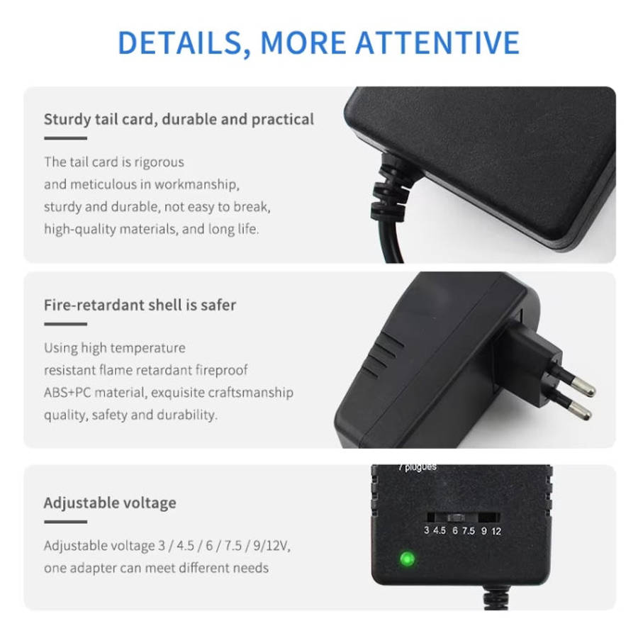 Voltage Adjustable universal power adapter 110 220V to 12V 3V 4.5V 6V 7.5V 9V AC DC adapter 3A Ma...