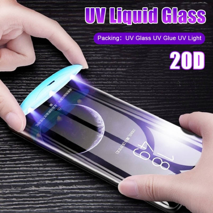 UV Liquid Curved Full Glue Full Screen Tempered Glass, For Galaxy S8(1 PC), For Galaxy S8 PLUS(1 ...