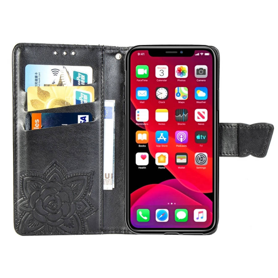 Butterfly Love Flowers Embossing Horizontal Flip Leather Case For  iPhone XI2019with Holder...