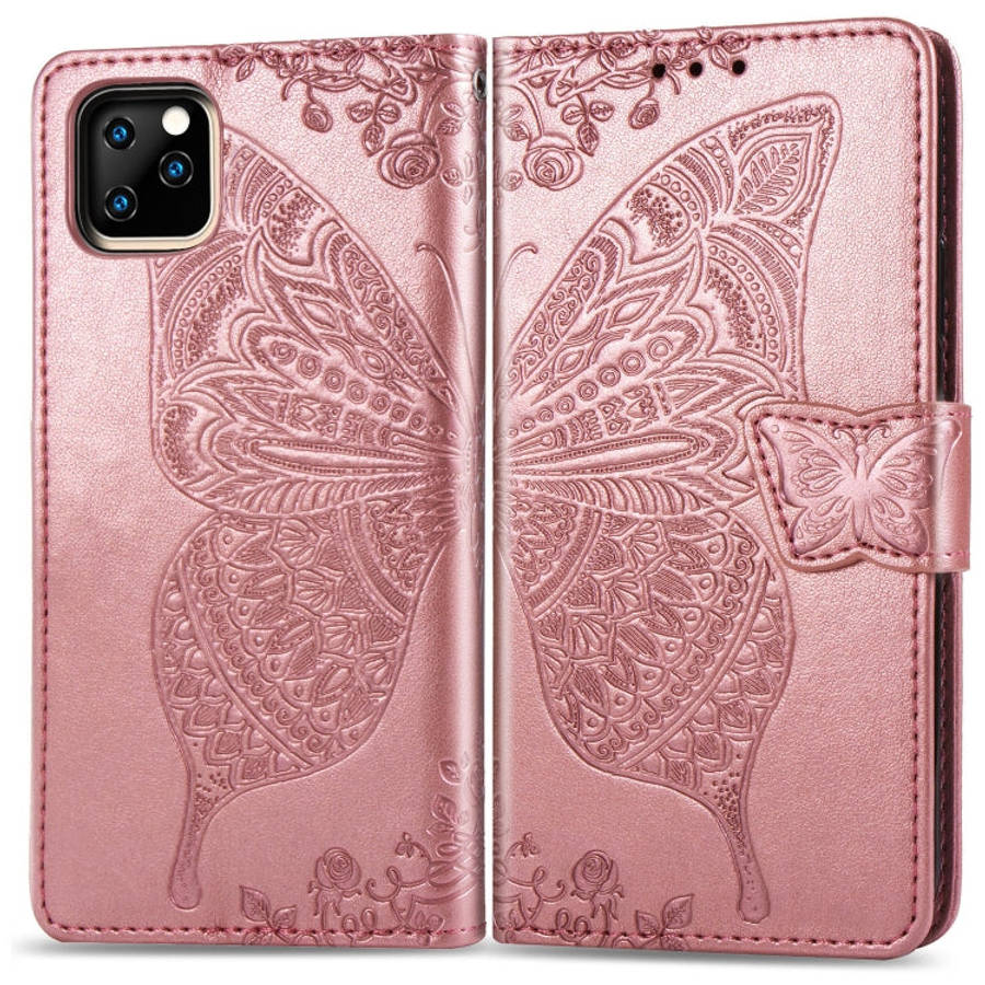 Butterfly Love Flowers Embossing Horizontal Flip Leather Case For  iPhone XI2019with Holder...