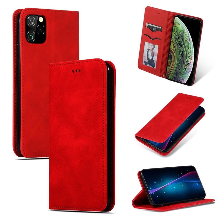 Retro Skin Feel Business Magnetic Horizontal Flip Leather Case for iPhone XI MAX 2019, For iPhone...
