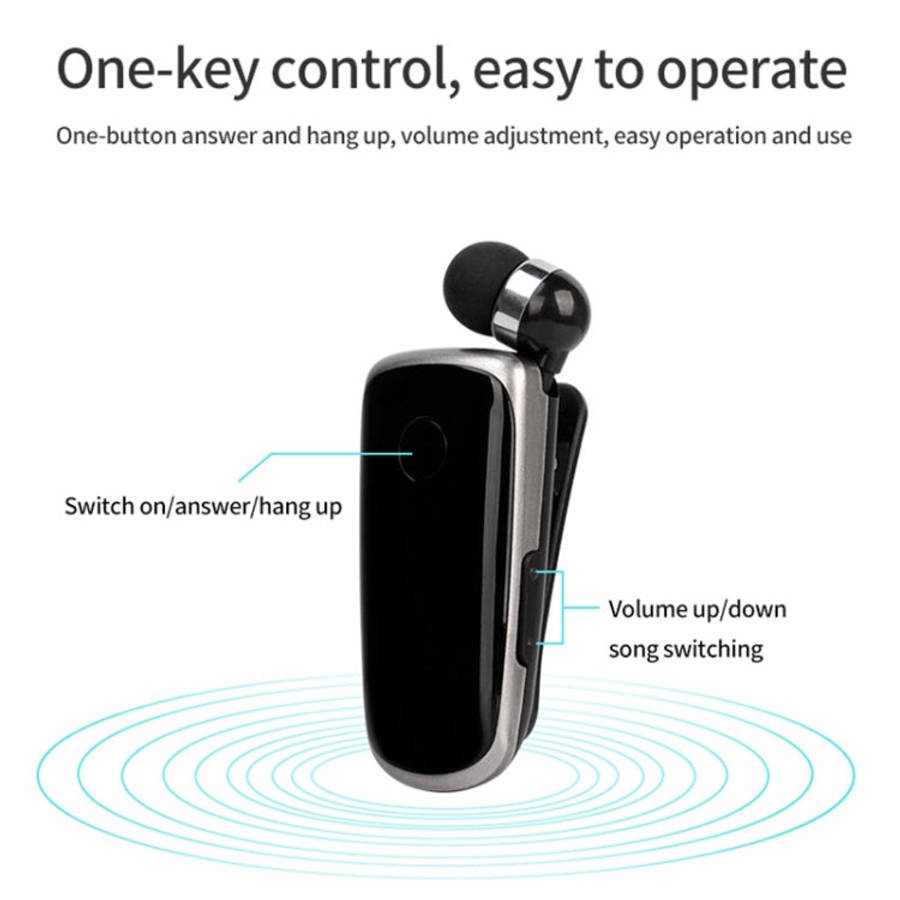 K39 Wireless Bluetooth Headset CSR DSP chip In-Ear Vibrating Alert Wear Clip Hands Free Earphone,...