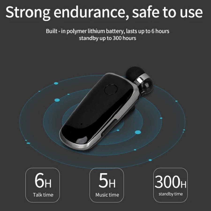 K39 Wireless Bluetooth Headset CSR DSP chip In-Ear Vibrating Alert Wear Clip Hands Free Earphone,...