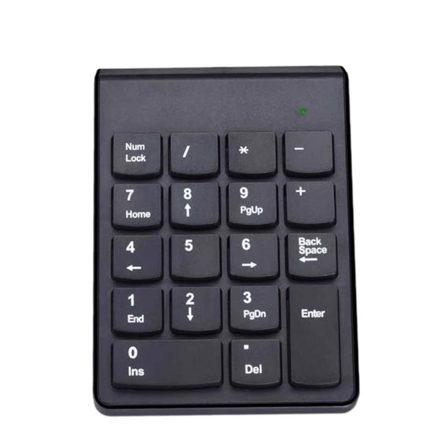 18 Keys 2.4GHz Mini USB Numeric Keypad, Wireless Black