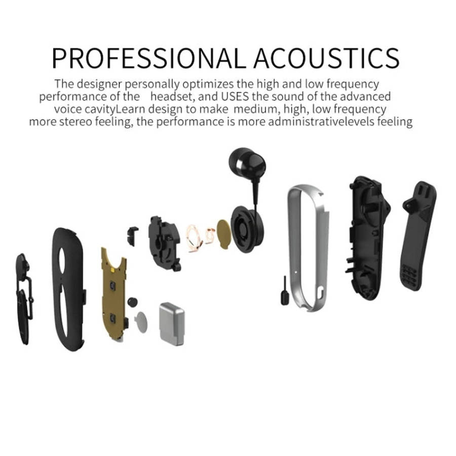K36 Stereo Wireless Bluetooth Headset Calls Remind Vibration Wear Clip Driver Auriculares Earphone