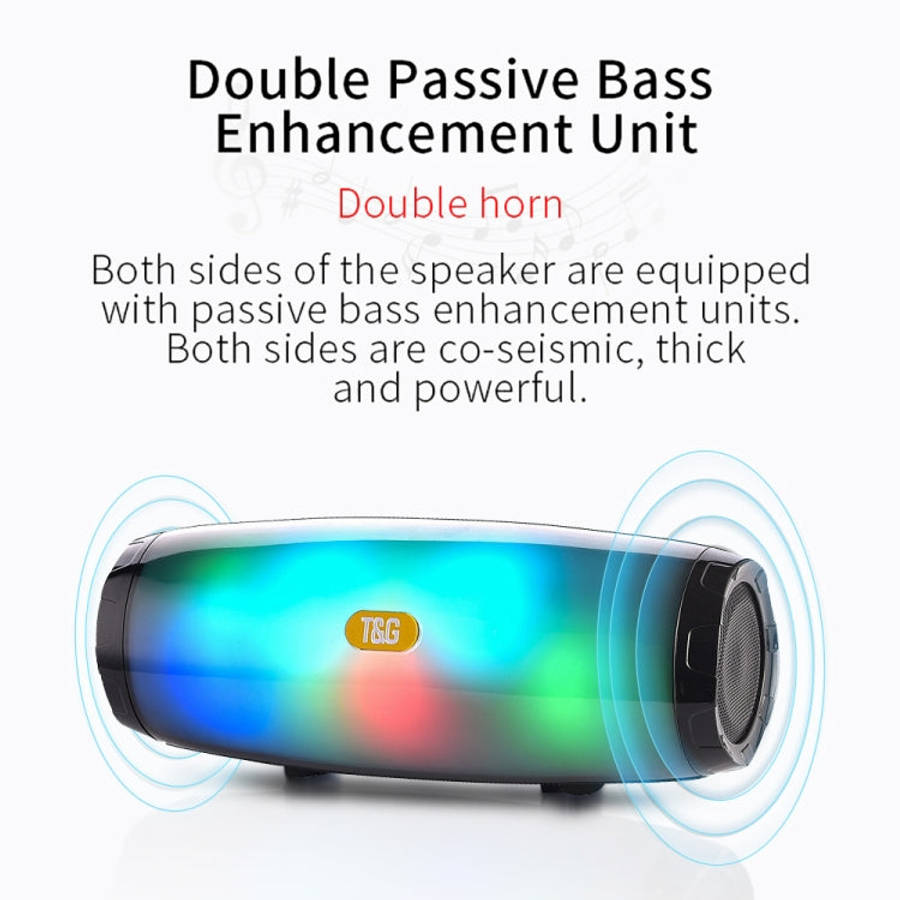 T&G TG165 5W*2 Portable Wireless Speaker Speaker With Dancing LED Flashing Light Mp3 AUX USB FM R...