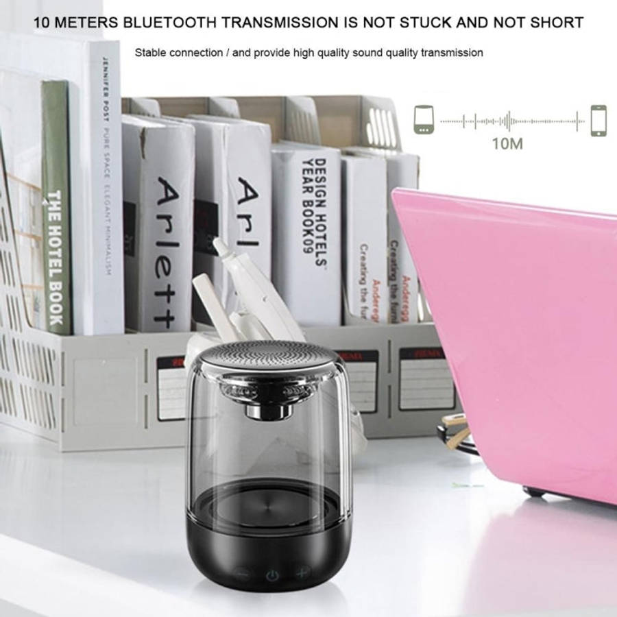C7 Bluetooth 5.0 Speaker Transparent LED Luminous Subwoofer TWS 6D Surround HIFI Stereo Cool Audi...