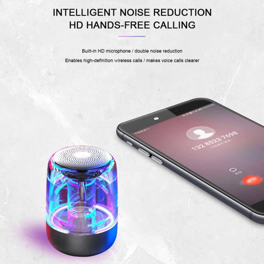 C7 Bluetooth 5.0 Speaker Transparent LED Luminous Subwoofer TWS 6D Surround HIFI Stereo Cool Audi...