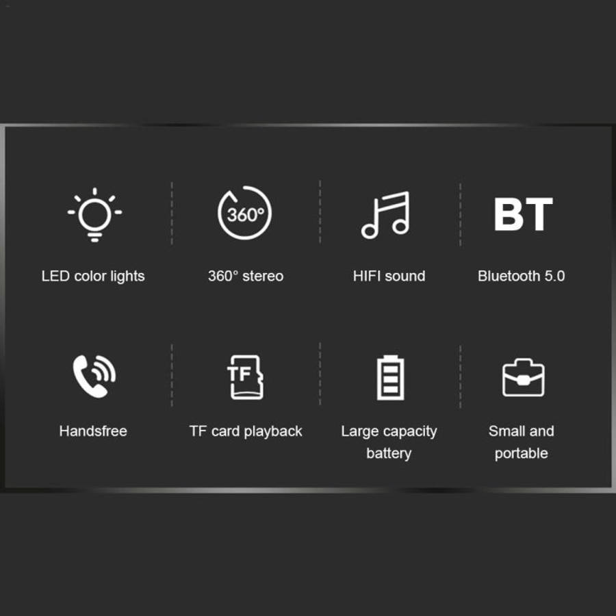 C7 Bluetooth 5.0 Speaker Transparent LED Luminous Subwoofer TWS 6D Surround HIFI Stereo Cool Audi...