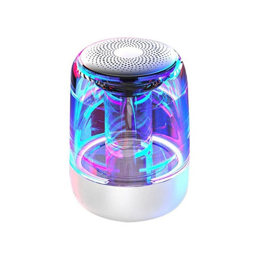C7 Bluetooth 5.0 Speaker Transparent LED Luminous Subwoofer TWS 6D Surround HIFI Stereo Cool Audi...