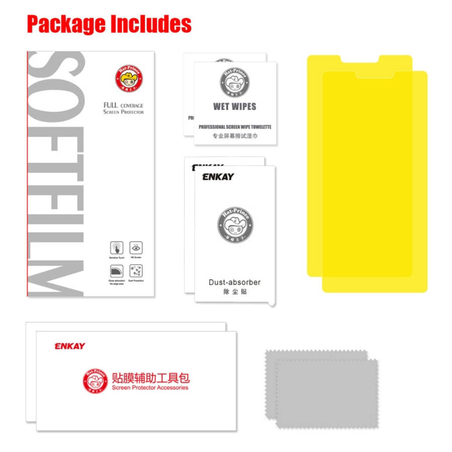 2 PCS ENKAY Hat-Prince 0.1mm 3D Full Screen Protector Explosion-proof Hydrogel Film, For Huawei M...