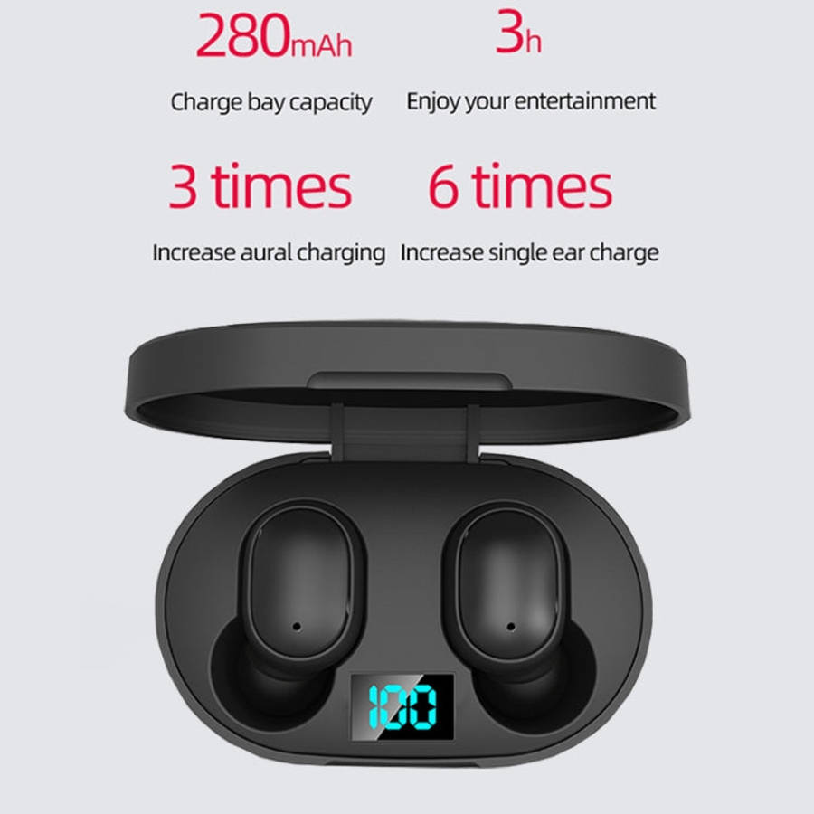E6S LED Display Wireless Earphone TWS  Bluetooth V5.3 Headsets Waterproof Bluetooth Earbuds, E6S ...