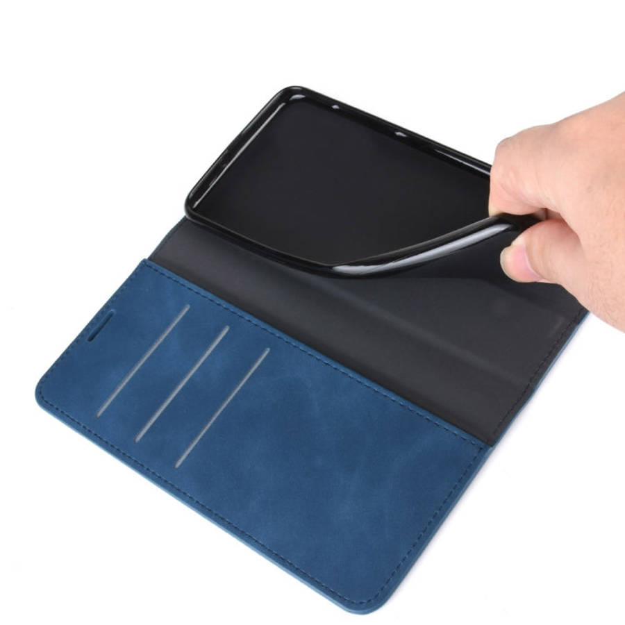 For iPhone 11 Pro Max   Retro-skin Business Magnetic Suction Leather Case with Purse-Bracket-Chuc...