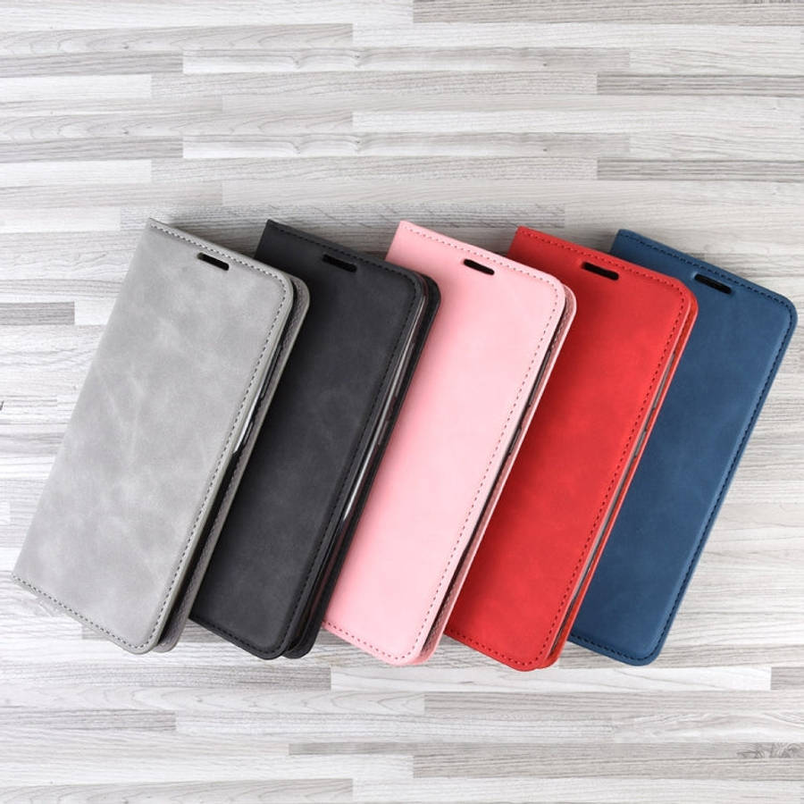 For iPhone 11 Pro Max   Retro-skin Business Magnetic Suction Leather Case with Purse-Bracket-Chuc...