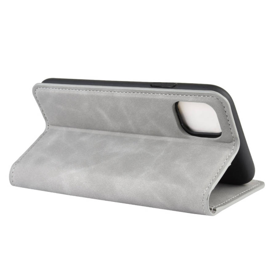 For iPhone 11 Pro Max   Retro-skin Business Magnetic Suction Leather Case with Purse-Bracket-Chuc...