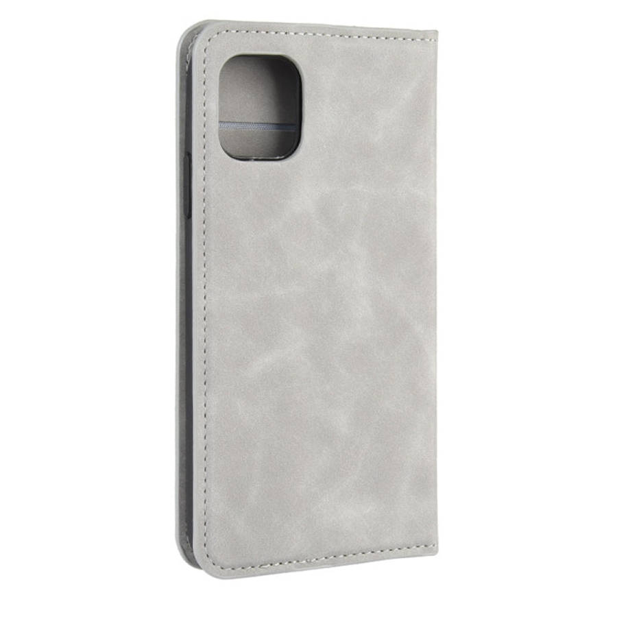 For iPhone 11 Pro Max   Retro-skin Business Magnetic Suction Leather Case with Purse-Bracket-Chuc...