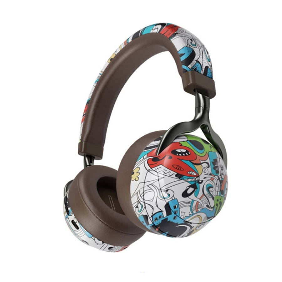 VJ086 Graffiti Headset Wireless Sports Bluetooth Headset Water Transfer Color Print Headset, Supp...
