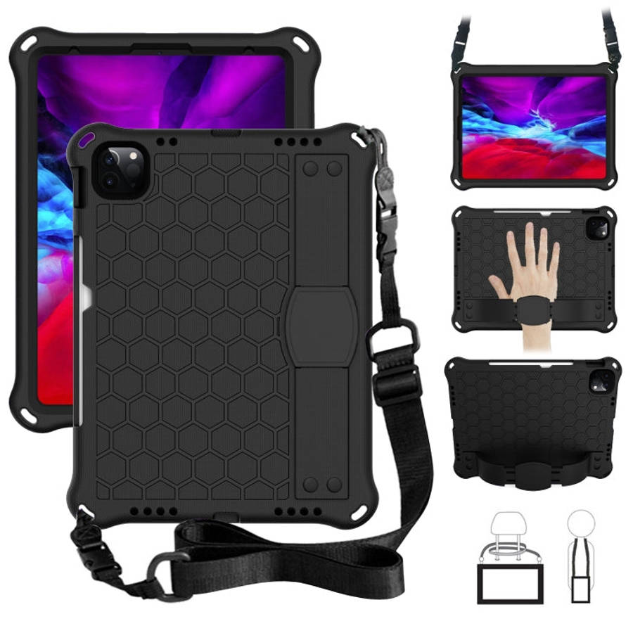 Honeycomb Design EVA + PC Four Corner Anti Falling Flat Protective Shell With Straps, For iPad Pr...