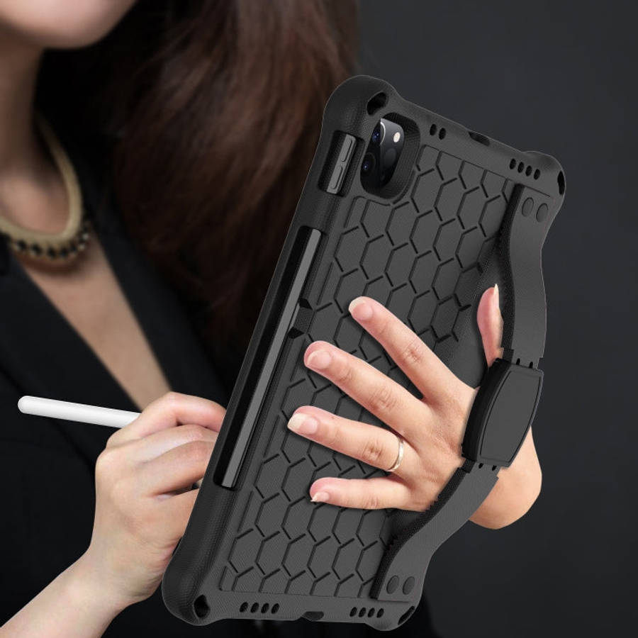 Honeycomb Design EVA + PC Four Corner Anti Falling Flat Protective Shell With Straps, For iPad Pr...