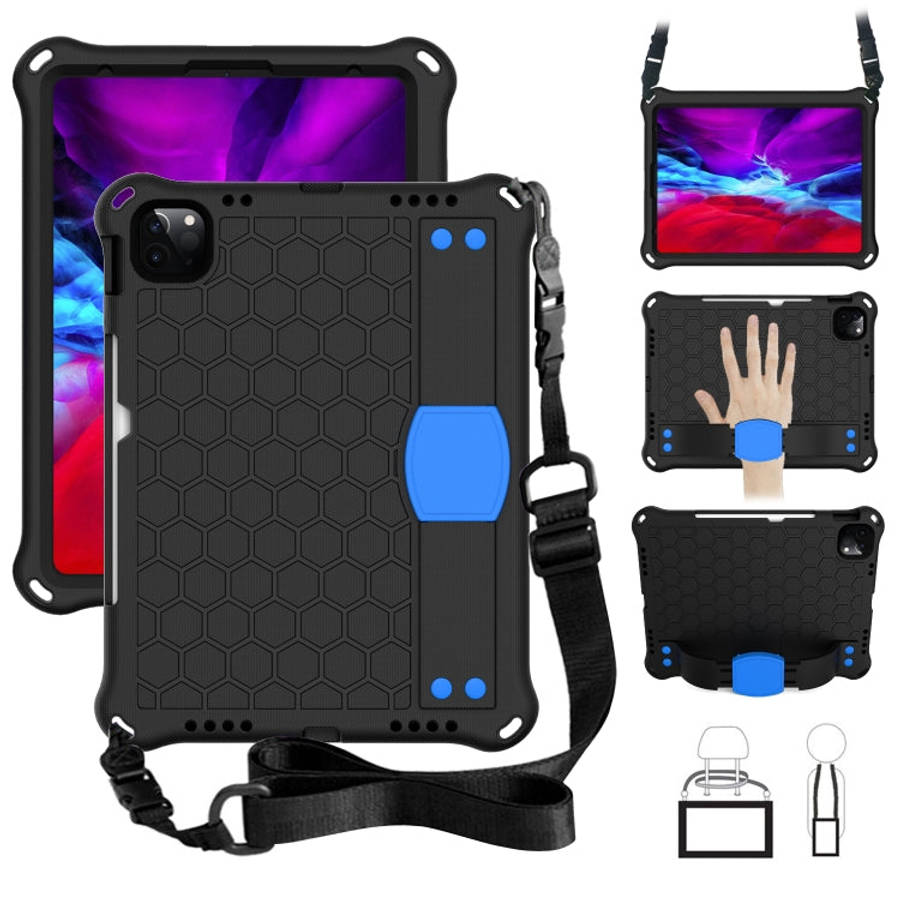 Honeycomb Design EVA + PC Four Corner Anti Falling Flat Protective Shell With Straps, For iPad Pr...
