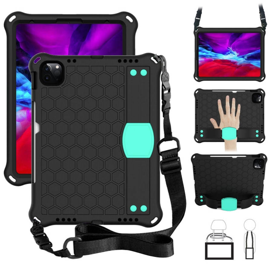 Honeycomb Design EVA + PC Four Corner Anti Falling Flat Protective Shell With Straps, For iPad Pr...