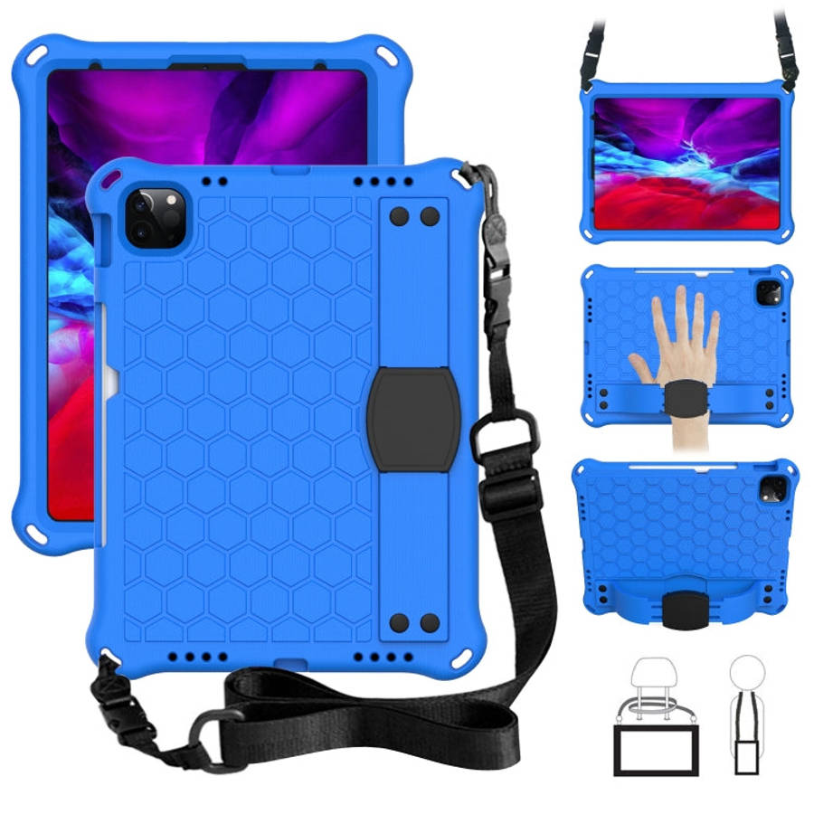 Honeycomb Design EVA + PC Four Corner Anti Falling Flat Protective Shell With Straps, For iPad Pr...