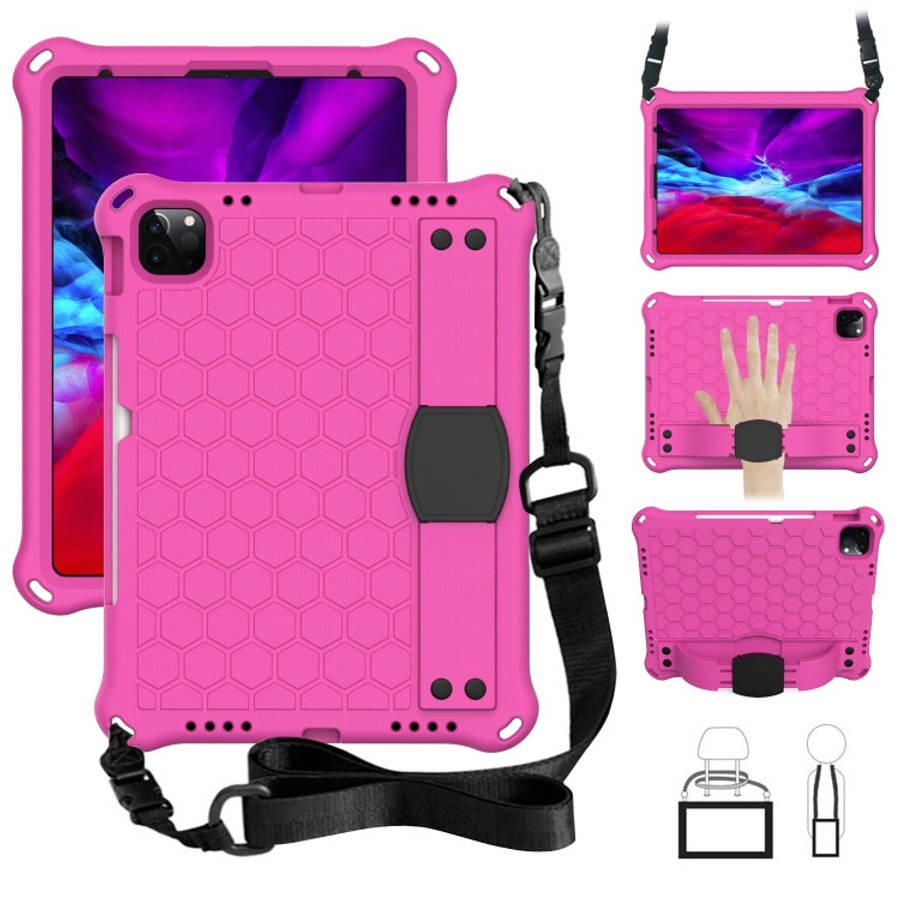Honeycomb Design EVA + PC Four Corner Anti Falling Flat Protective Shell With Straps, For iPad Pr...