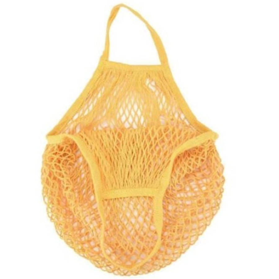 Mesh Shopping Bag Reusable String Fruit Storage Handbag Totes Women Shopping Mesh Net Woven Bag S...