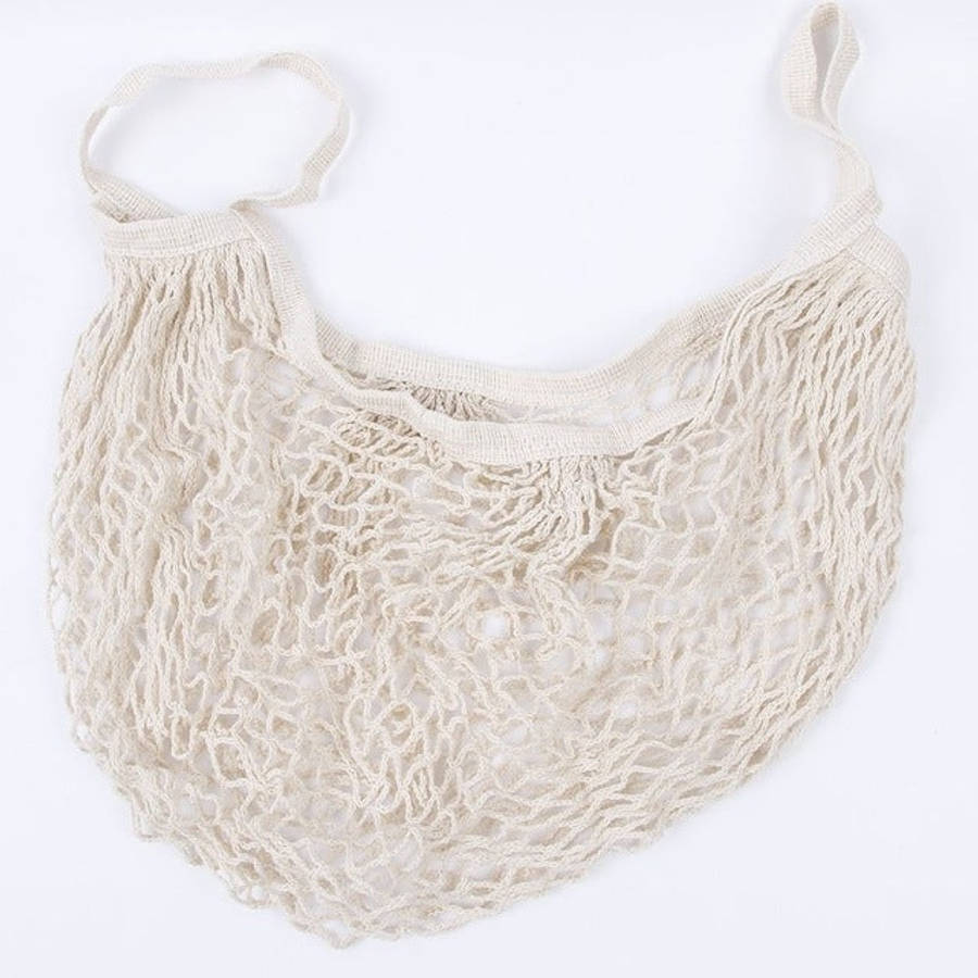 Mesh Shopping Bag Reusable String Fruit Storage Handbag Totes Women Shopping Mesh Net Woven Bag S...