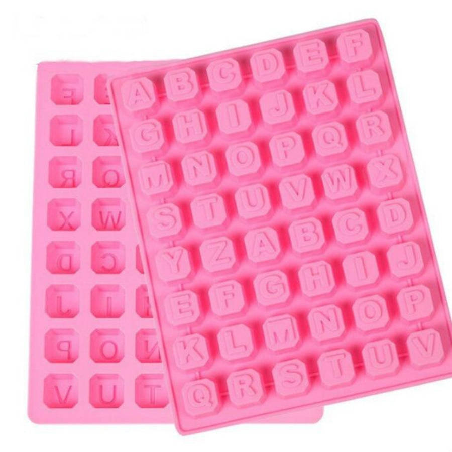 Stars Shape English Alphabet Silicone Chocolate Mold DIY Ice Handmade Soap Mold, Stars Shape Engl...