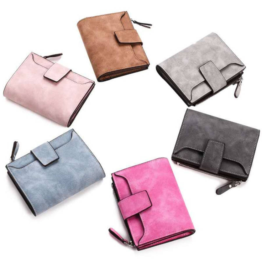 Leather Women Hasp Small Slim Coin Pocket Purse Cards Holders Wallet