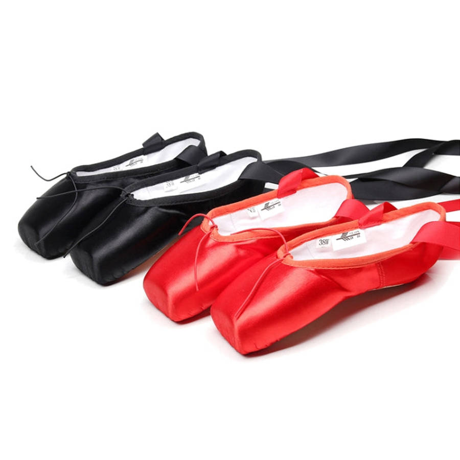 Ballet Lace Pointe Shoes Professional Flat Dance Shoes, 39, 40, 41, 42, 43, 44