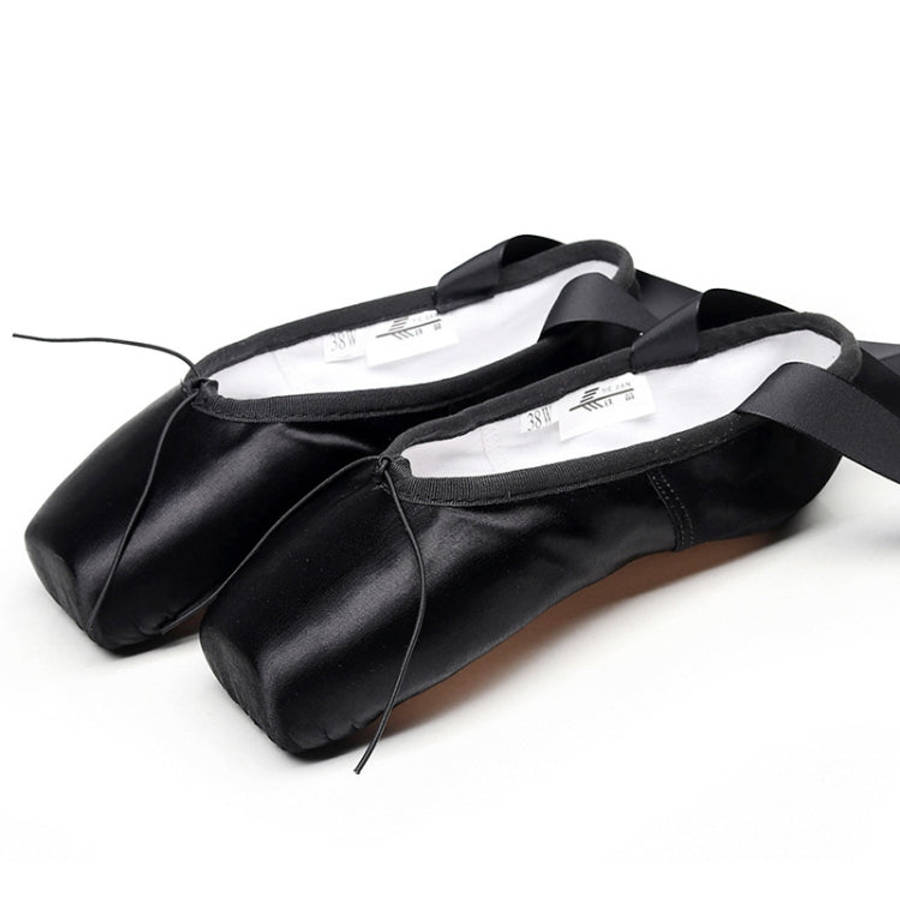 Ballet Lace Pointe Shoes Professional Flat Dance Shoes, 39, 40, 41, 42, 43, 44