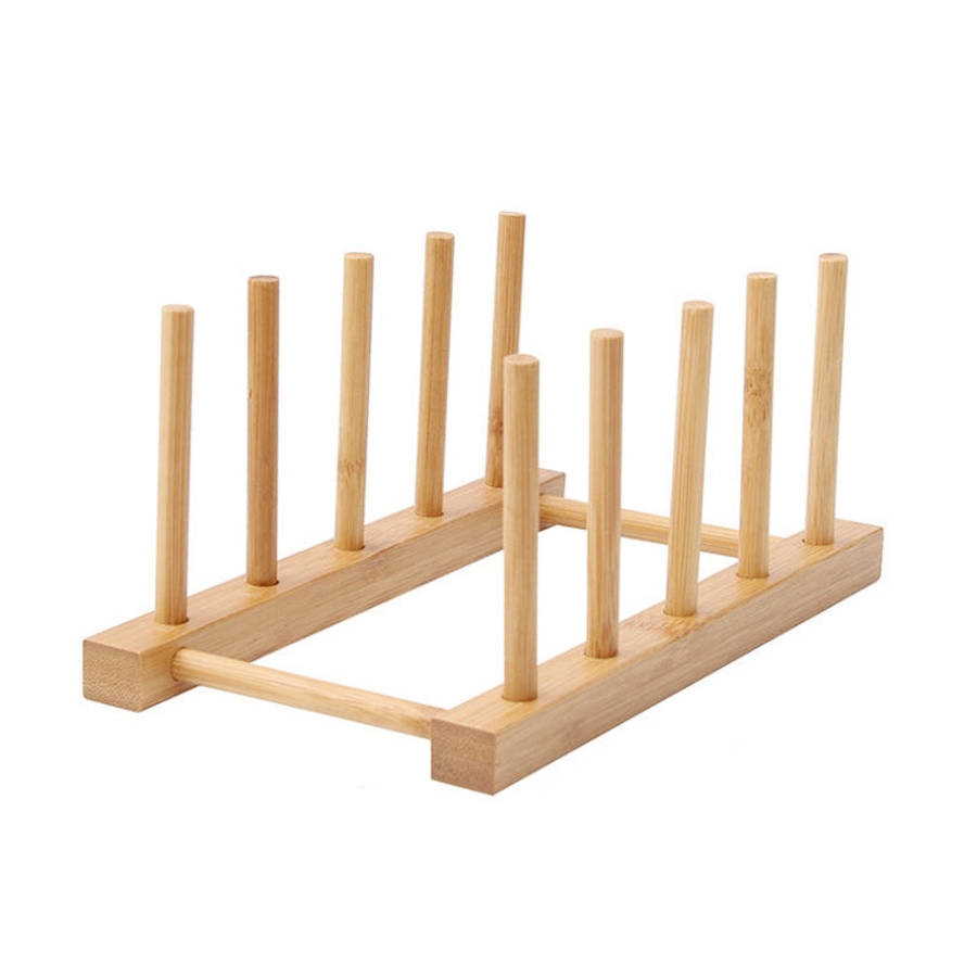 Multi-Purpose Bowl Disc Rack Kitchen Drain Rack Bamboo Tableware Storage Rack, Layer (specificati...