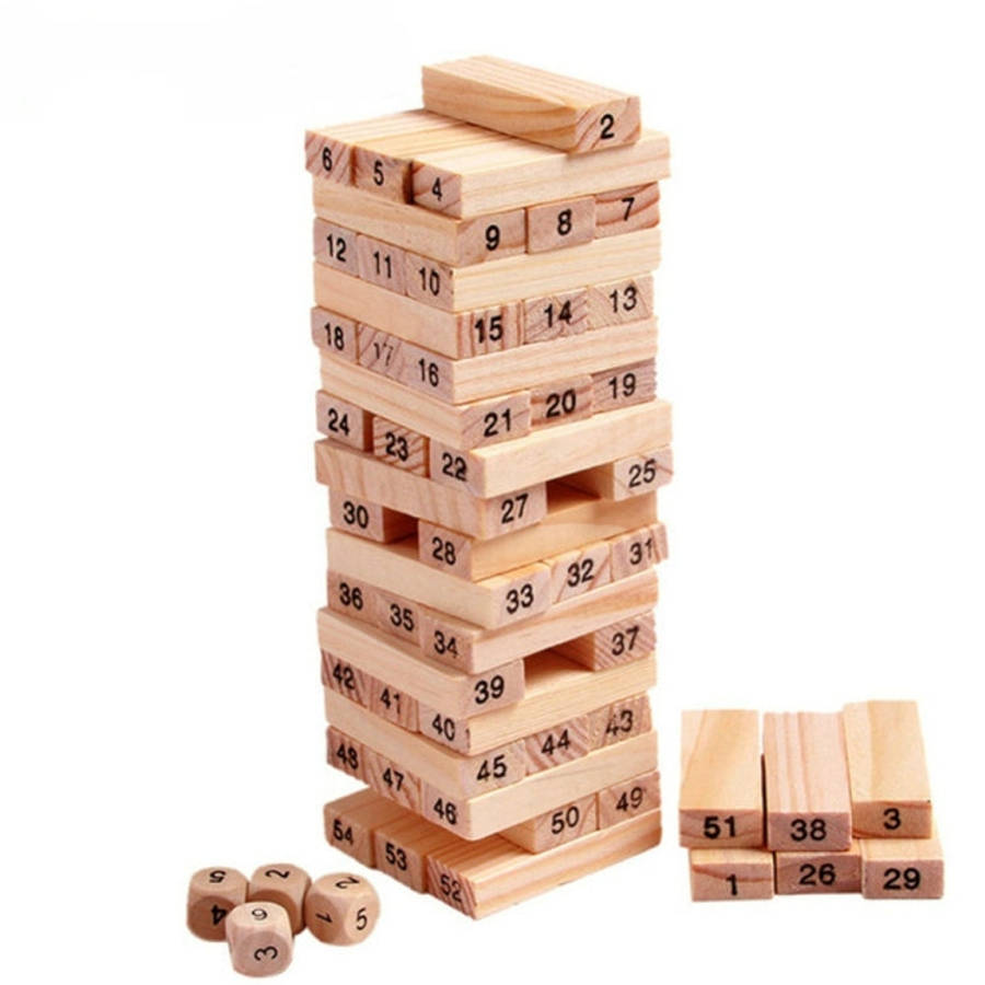 54pcs /Set Childrens Educational Building Block Toys Stacking Game