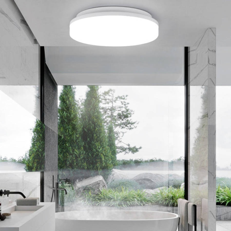 LED Ceiling Lamp Waterproof Moisture-Proof Dustproof Supply Light Bathroom Balcony Lamp, 230mm 18...