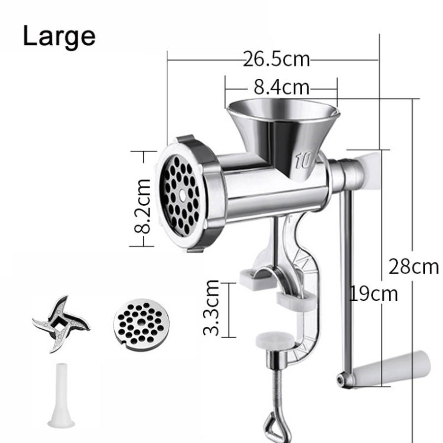 Household Manual Grinder Sausage Machine, No. 10 Large