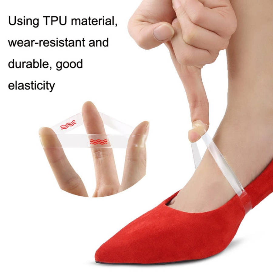 10 Pairs Invisible Transparent High Heels Anti-drop Laces, 10 Pairs