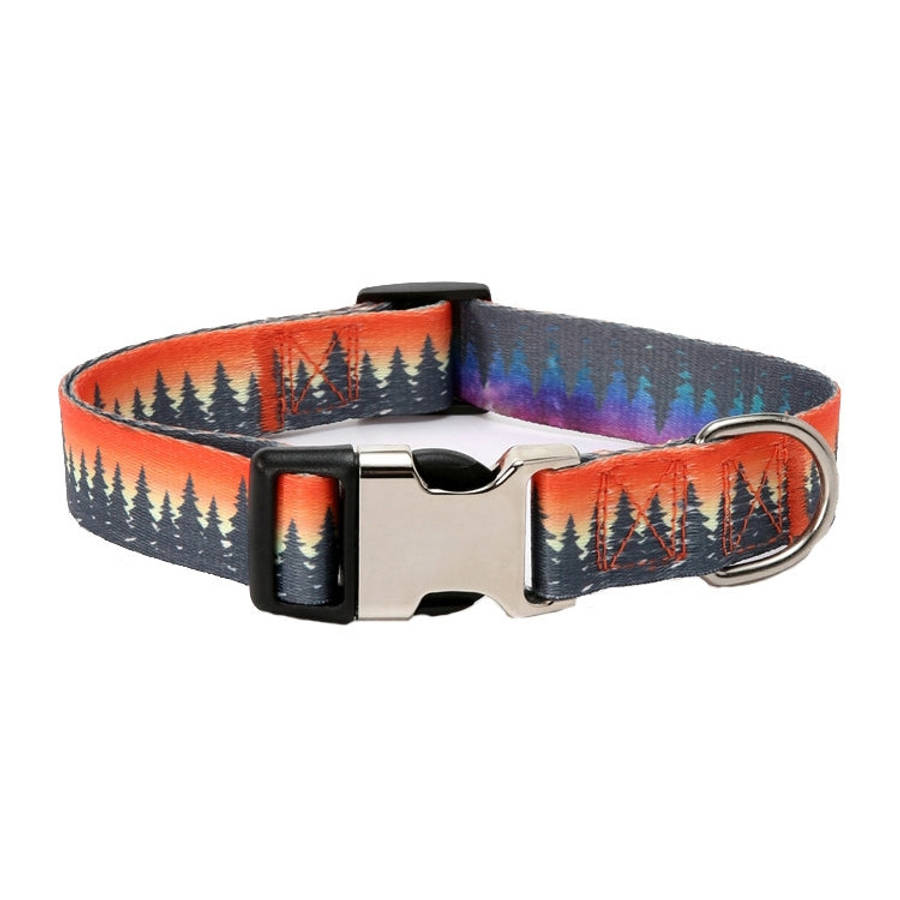 Pet Ethnic Style Polyester Cotton Print Pattern Collar, Size:, S: 1.5x27-43cm, M: 2.0x32-52cm, L:...
