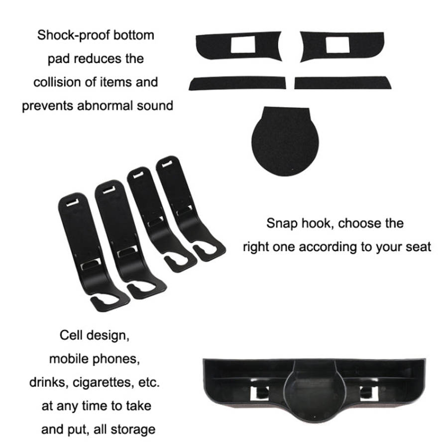 Car Seat Back Storage Box Rear Hanging Cup Holder