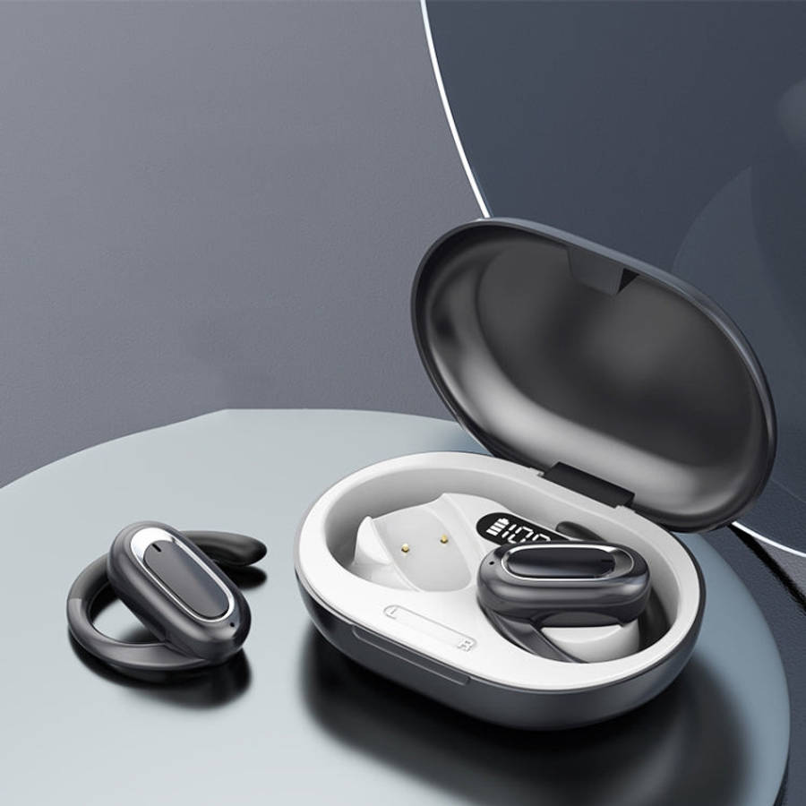 T35 OWS Adjustable Ear-Hook Call Noise Reduction Wireless Bluetooth 5.3 Earphones, Black, White, ...