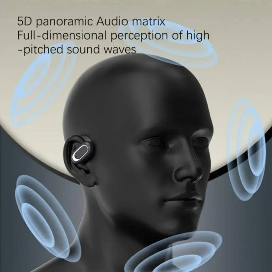 T35 OWS Adjustable Ear-Hook Call Noise Reduction Wireless Bluetooth 5.3 Earphones, Black, White, ...