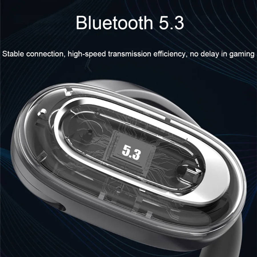 T35 OWS Adjustable Ear-Hook Call Noise Reduction Wireless Bluetooth 5.3 Earphones, Black, White, ...